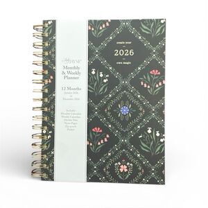 Lady Jayne Floral 2026 Monthly & Weekly Planner